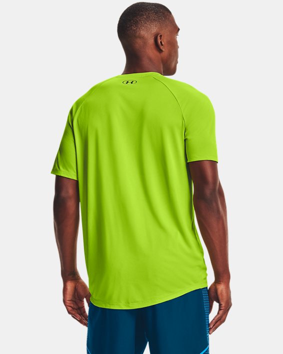 Men's UA Tech™ Triple Logo Short Sleeve, Green, pdpMainDesktop image number 1
